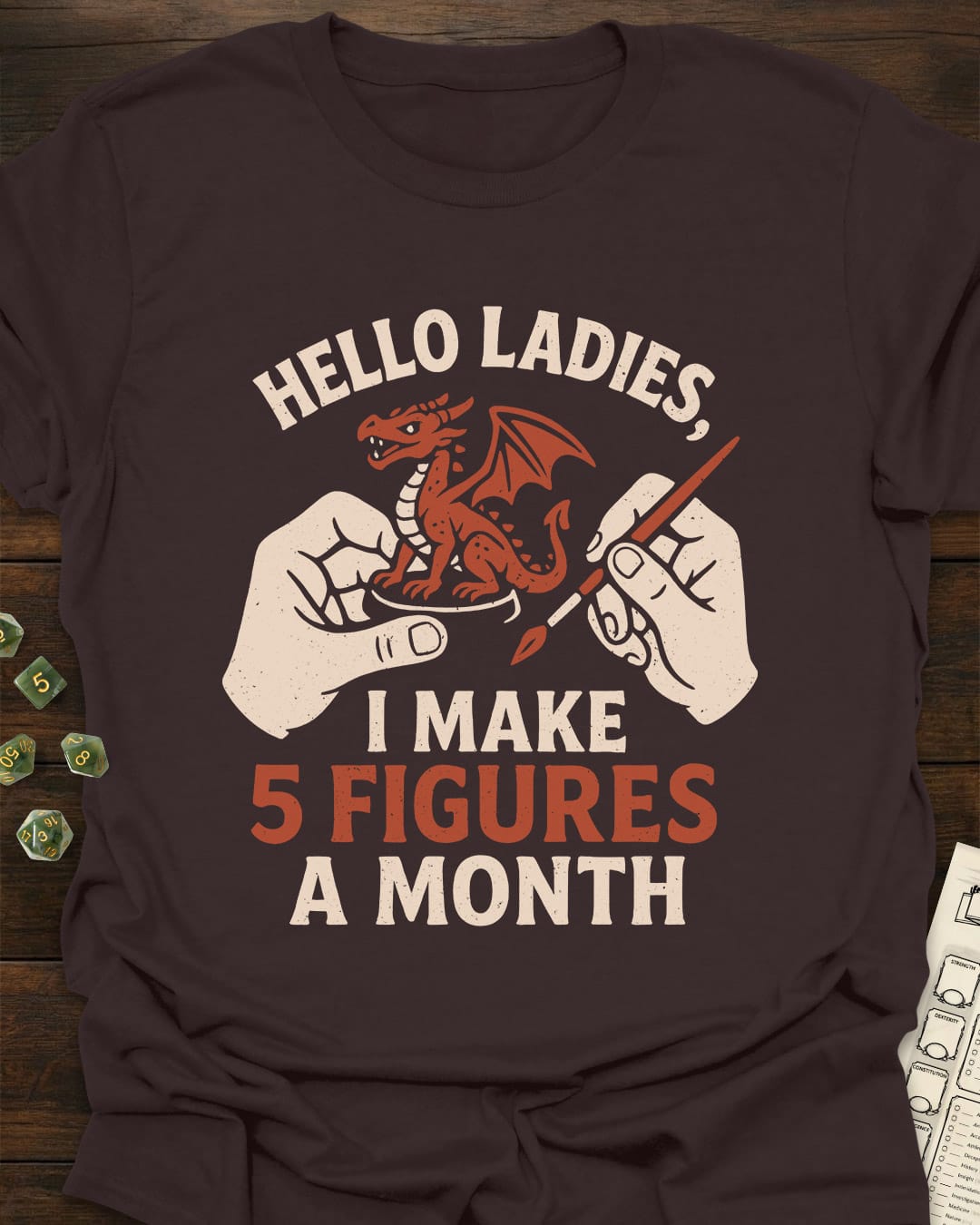 5 Figures Miniature Painter T-Shirt