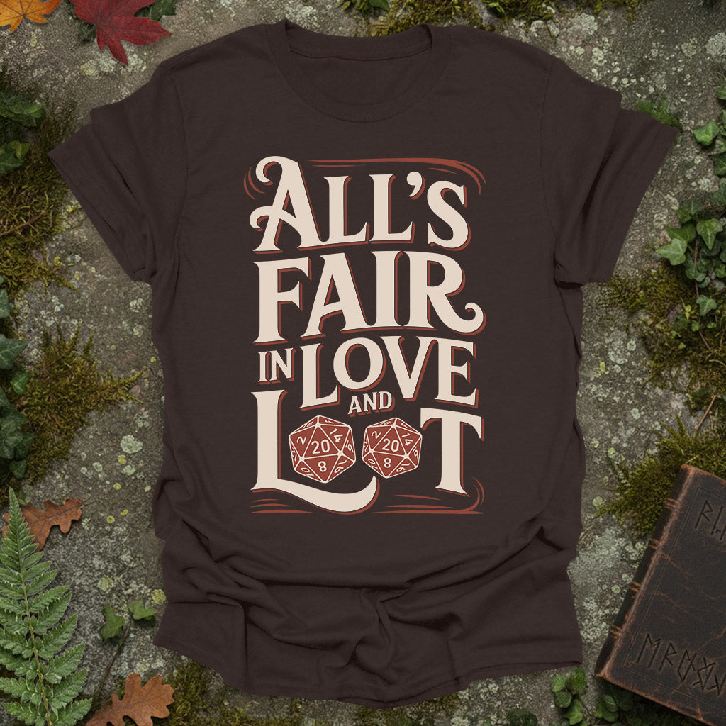 All is Fair in Love and Loot - Vintage D20 RPG Shirt