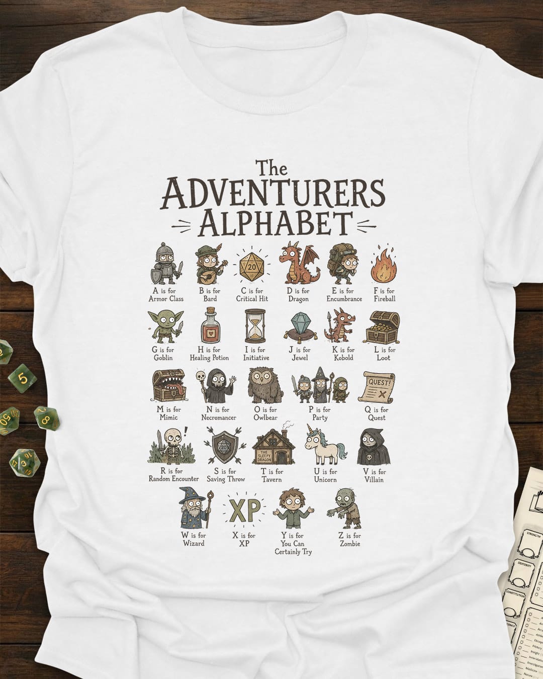 Adventurers Alphabet T-Shirt