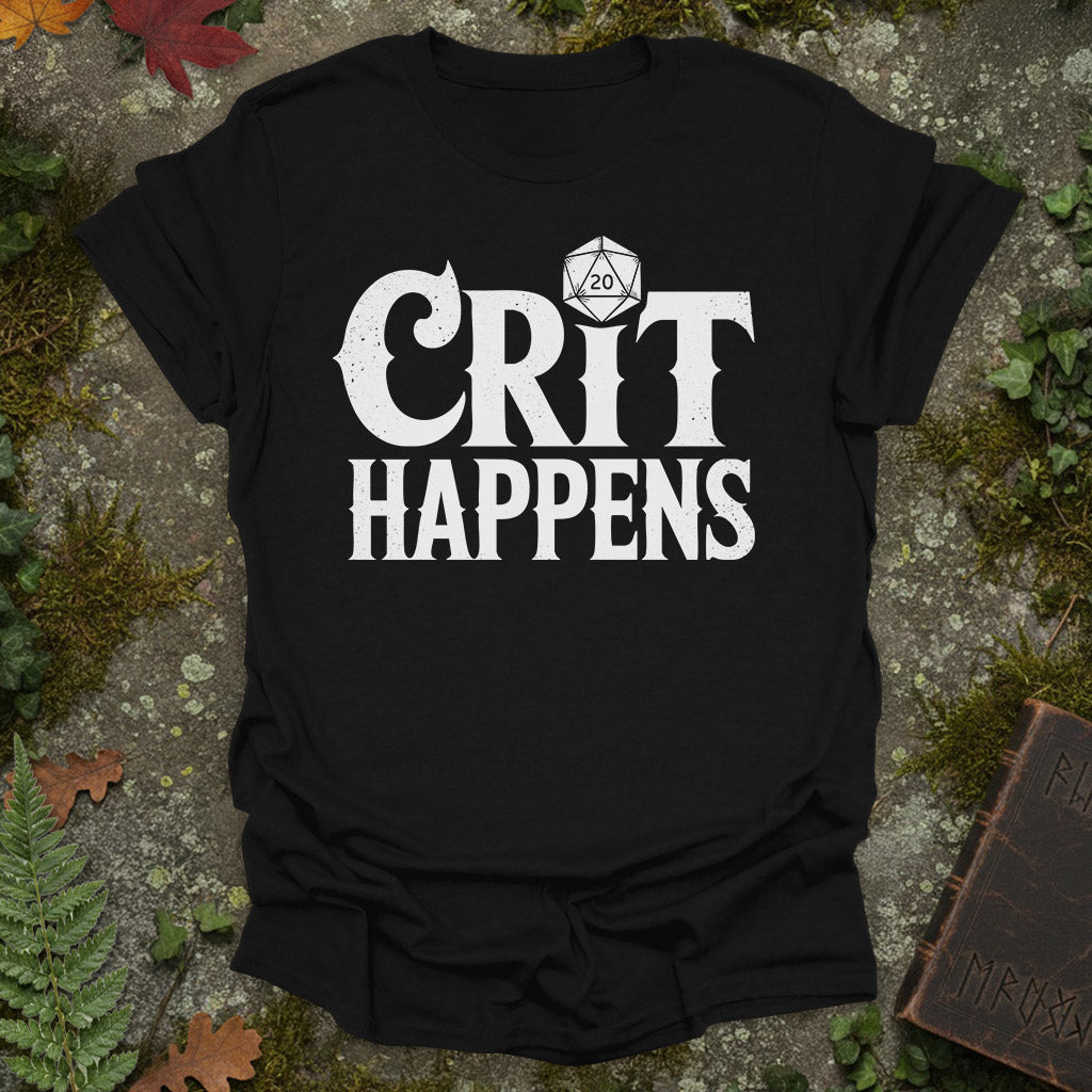 Crit Happens - RPG D20 Shirt