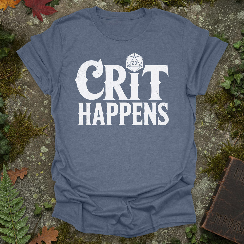 Crit Happens - RPG D20 Shirt