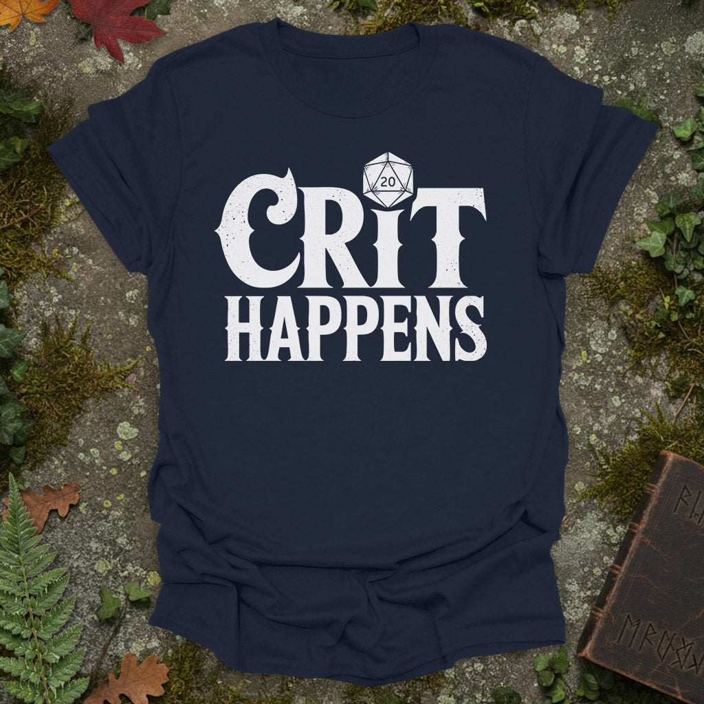 Crit Happens - RPG D20 Shirt