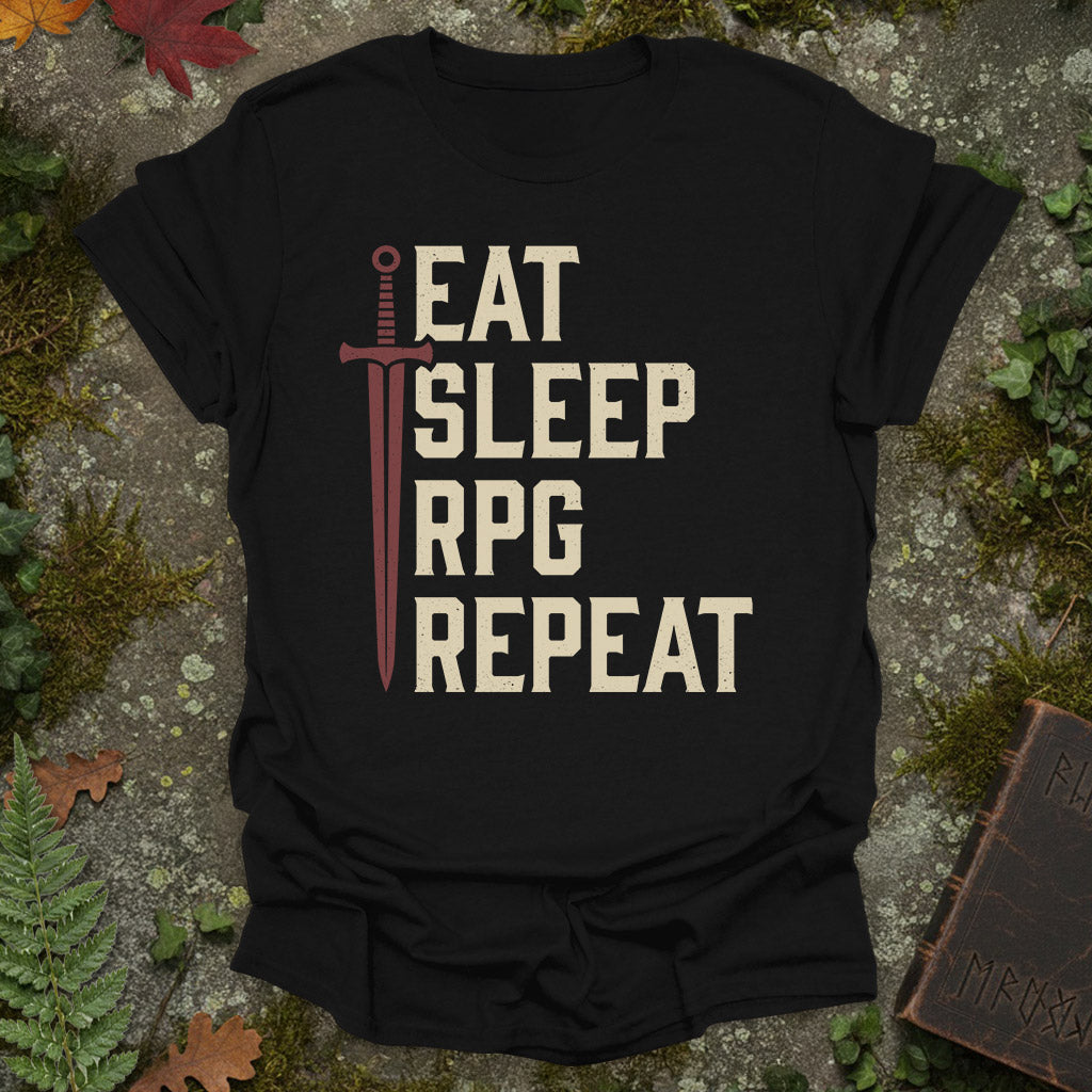 Eat Sleep RPG Repeat - T-Shirt
