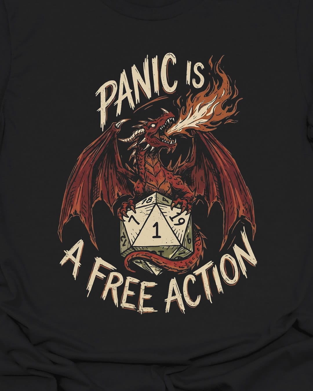 Panic is a Free Action - T-Shirt