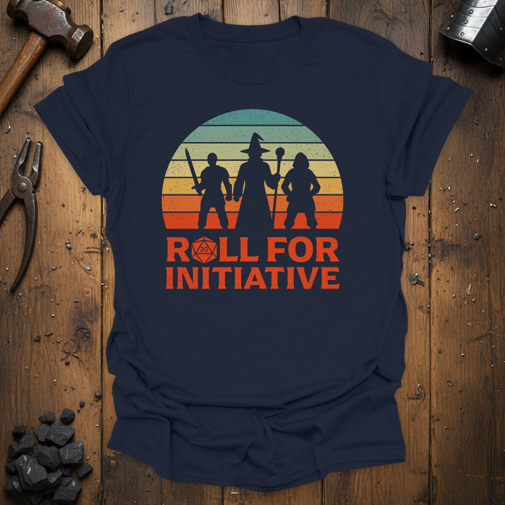 Roll for Initiative Retro - T-Shirt