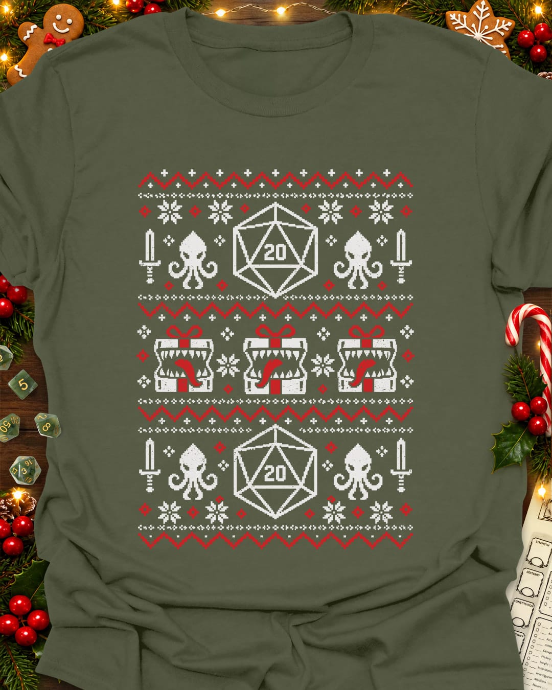 Faux X-mas Knit T-Shirt