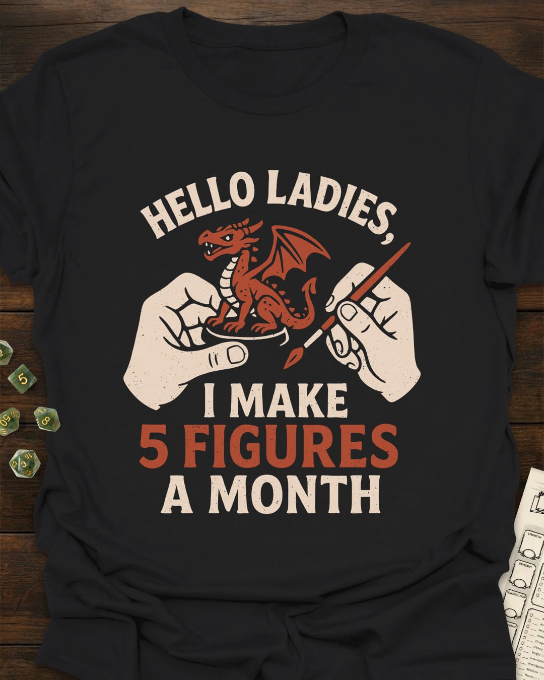 5 Figures Miniature Painter T-Shirt