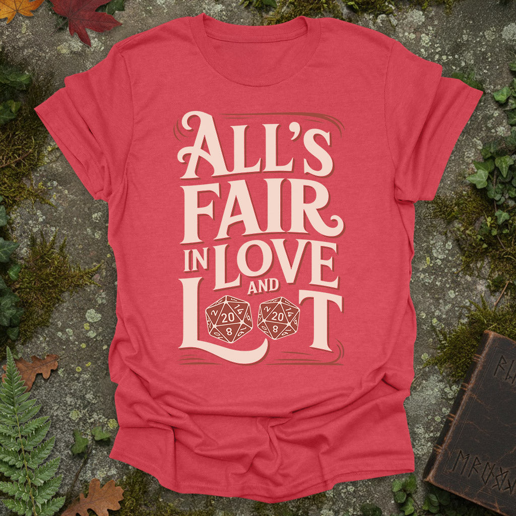 All is Fair in Love and Loot - Vintage D20 RPG Shirt