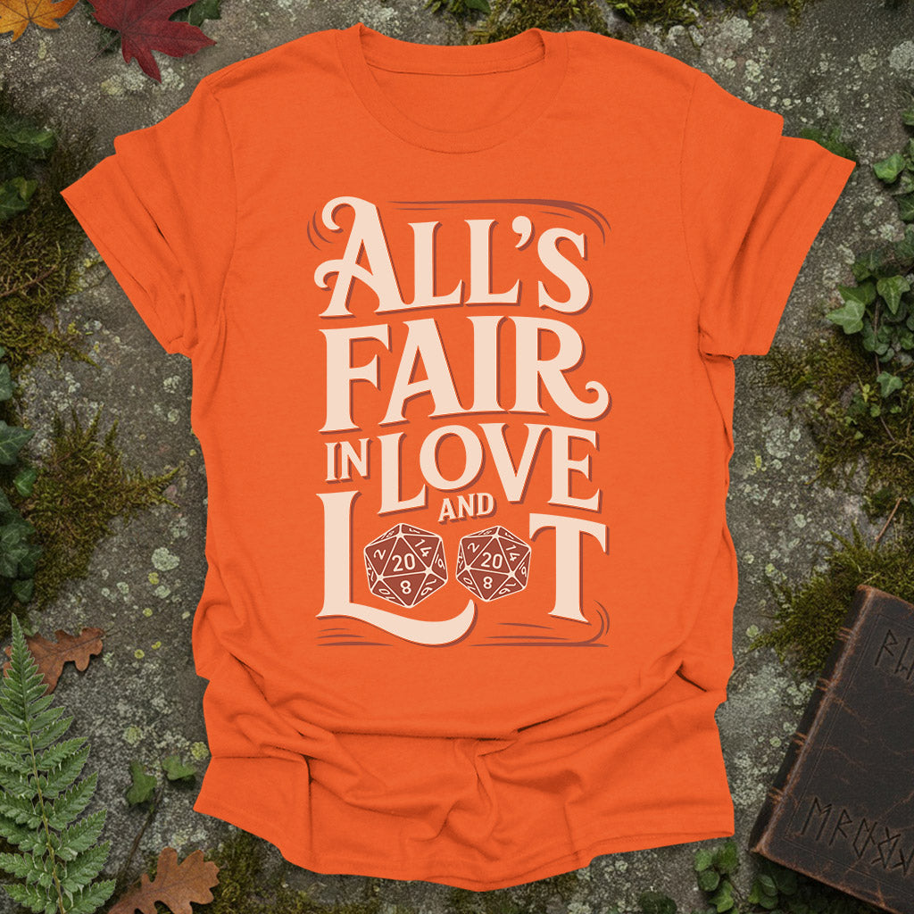 All is Fair in Love and Loot - Vintage D20 RPG Shirt