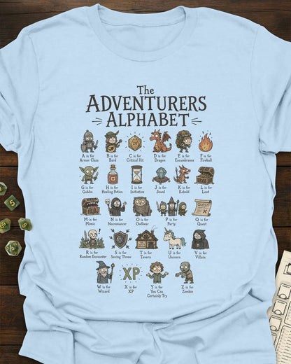 Adventurers Alphabet T-Shirt