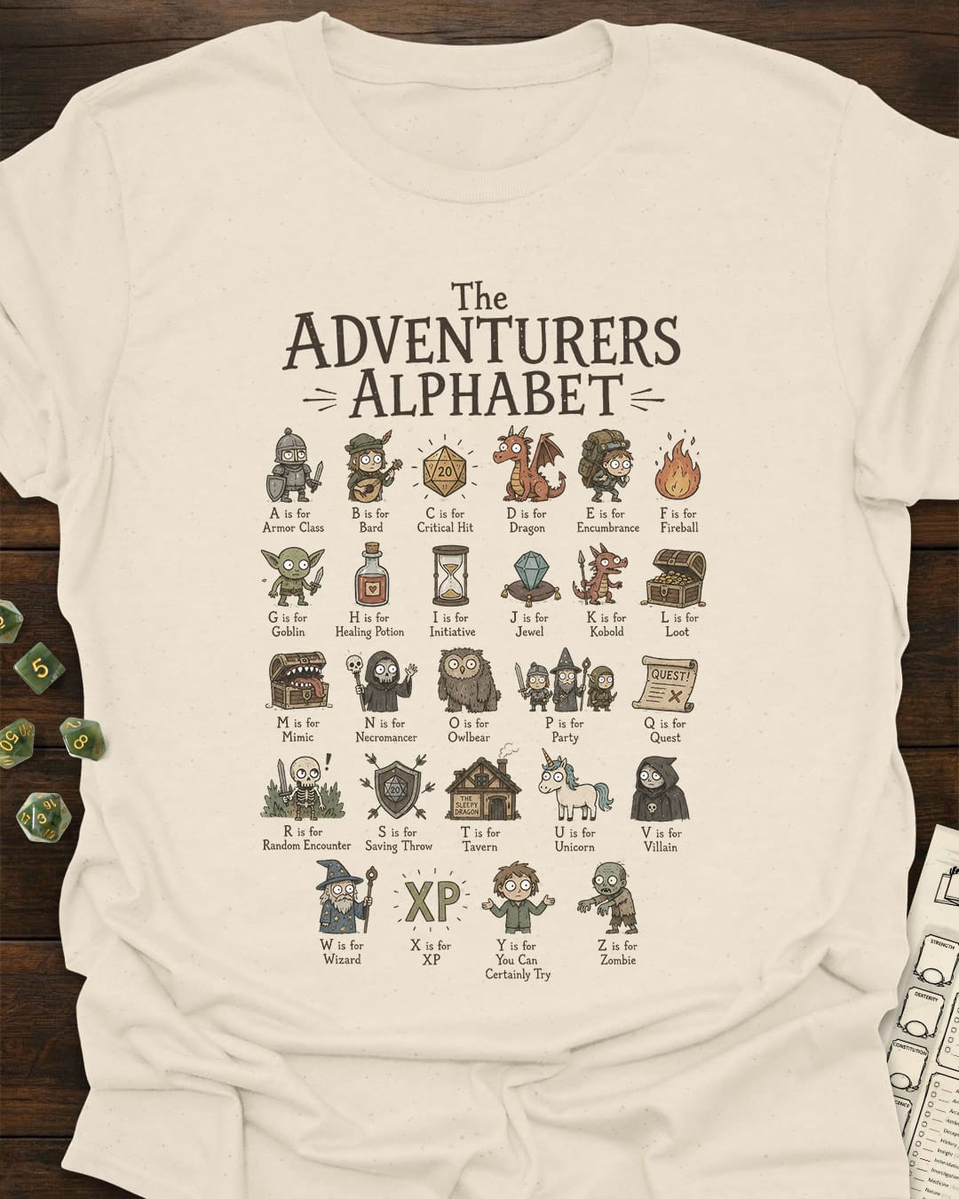 Adventurers Alphabet T-Shirt