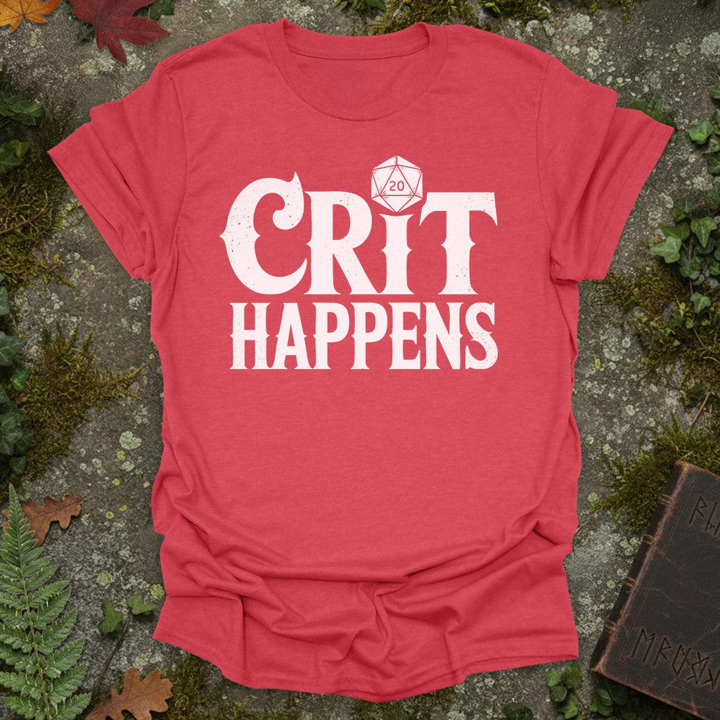 Crit Happens - RPG D20 Shirt