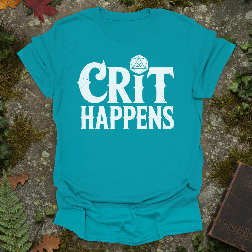 Crit Happens - RPG D20 Shirt