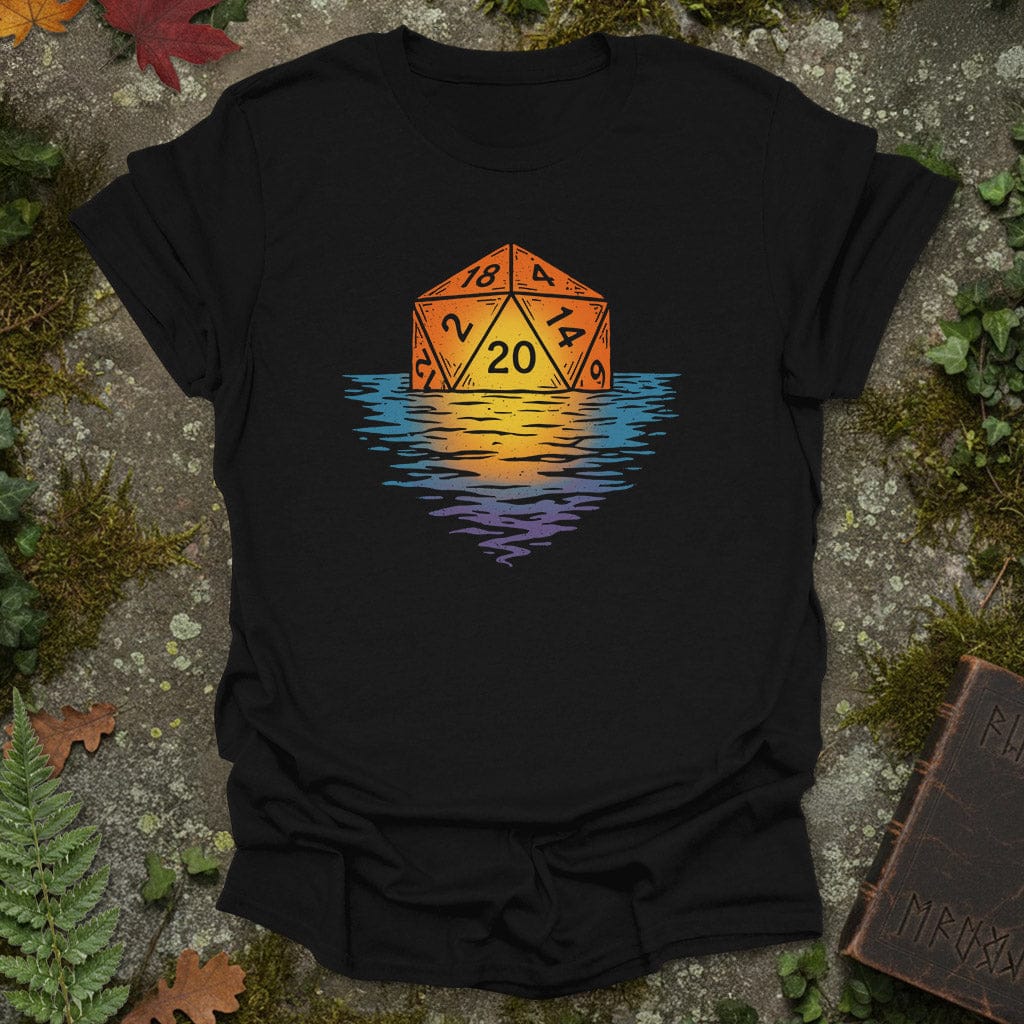 D20 Horizon – Sunset Dice T-Shirt