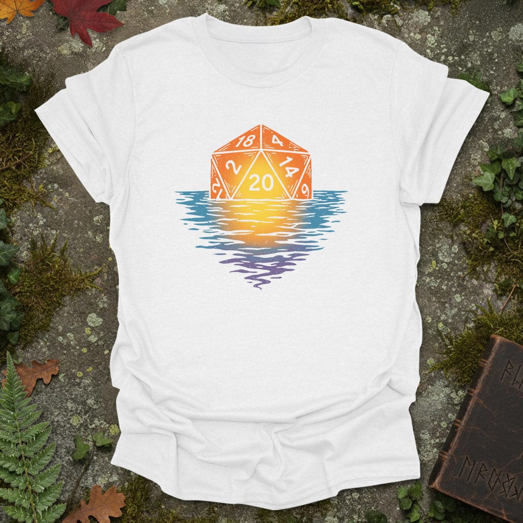 D20 Horizon – Sunset Dice T-Shirt