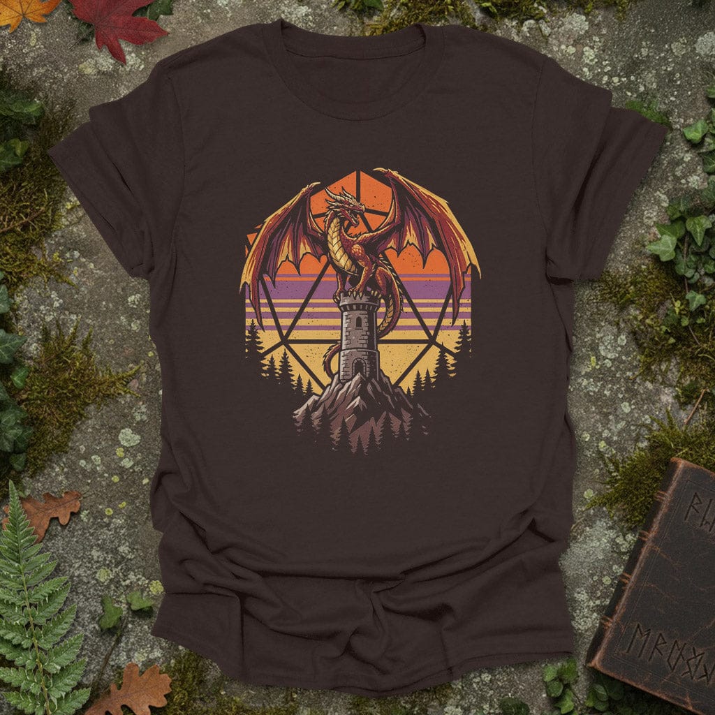 Dragon Sentinel D20 Sunset T-Shirt