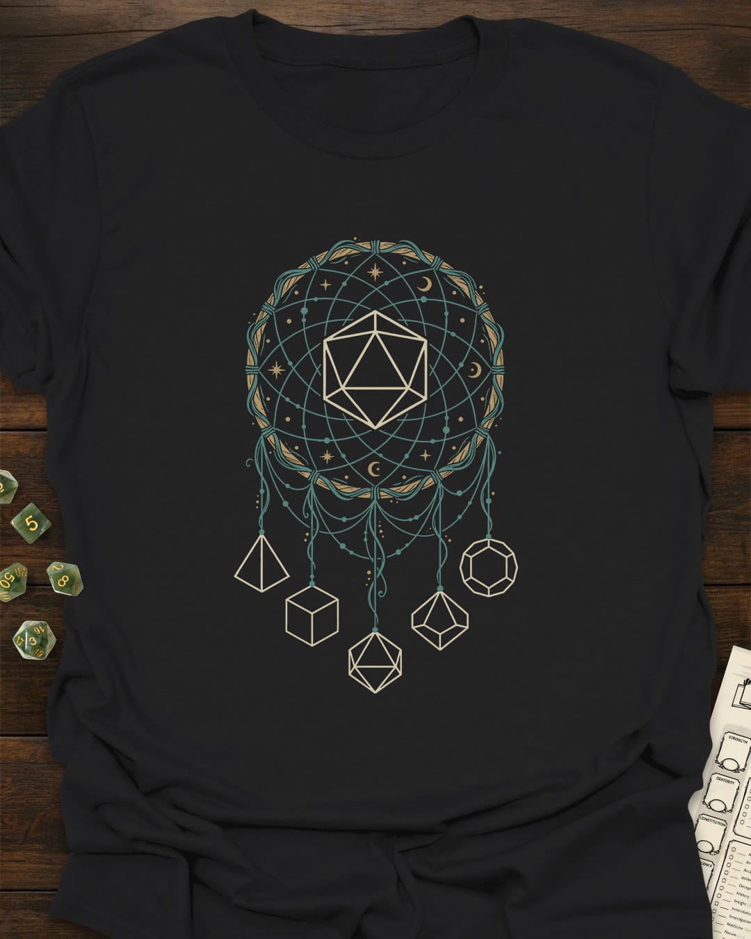 Dreamcatcher Dice & Destiny RPG T-Shirt