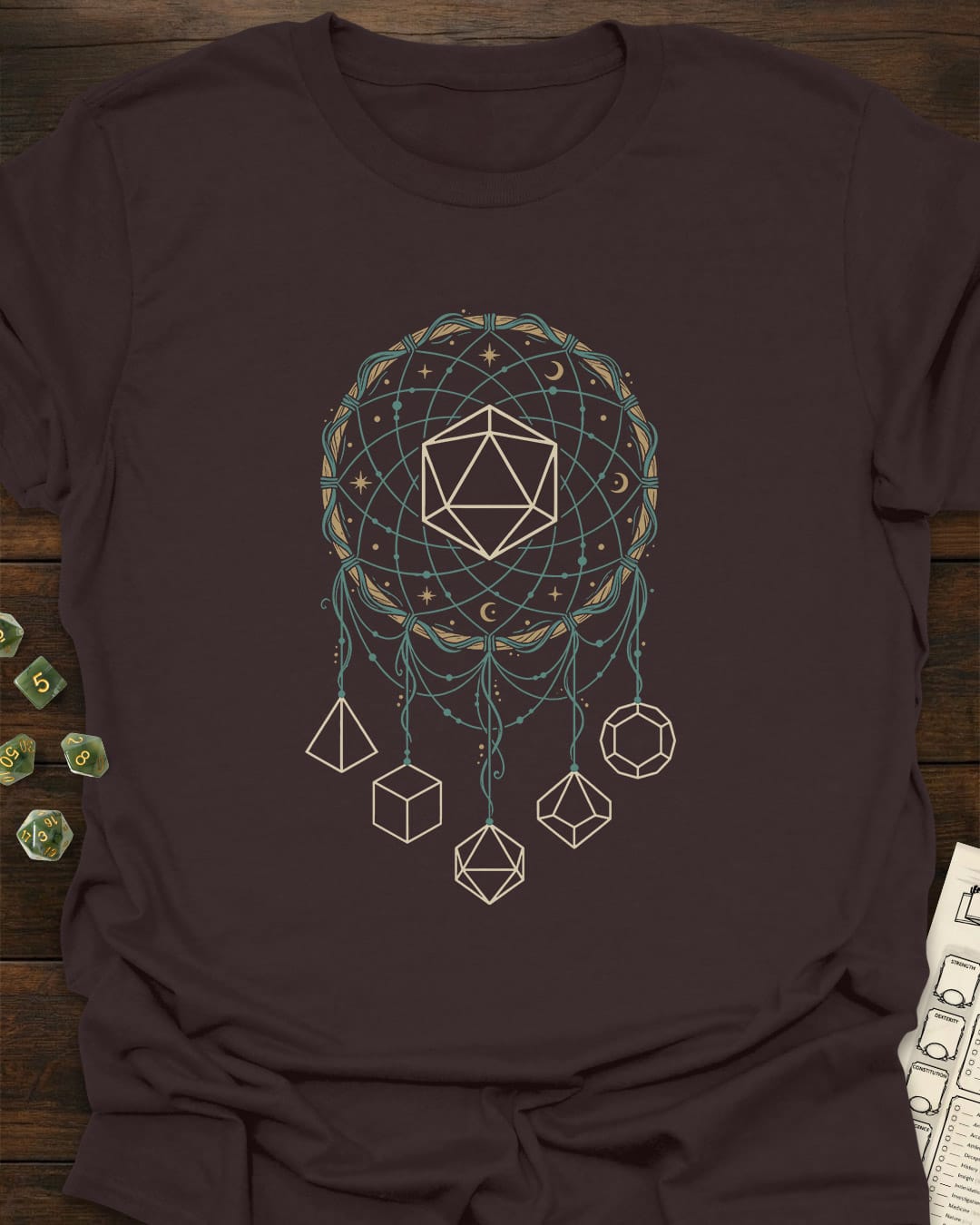 Dreamcatcher Dice & Destiny RPG T-Shirt