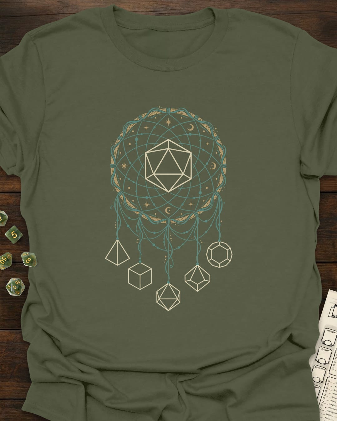Dreamcatcher Dice & Destiny RPG T-Shirt