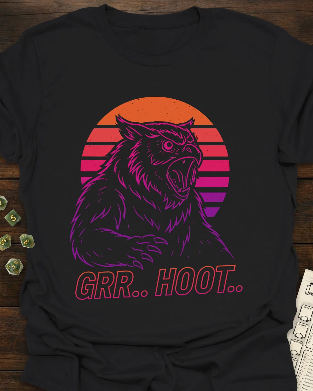 Grr.. Hoot.. Owlbear - T-Shirt