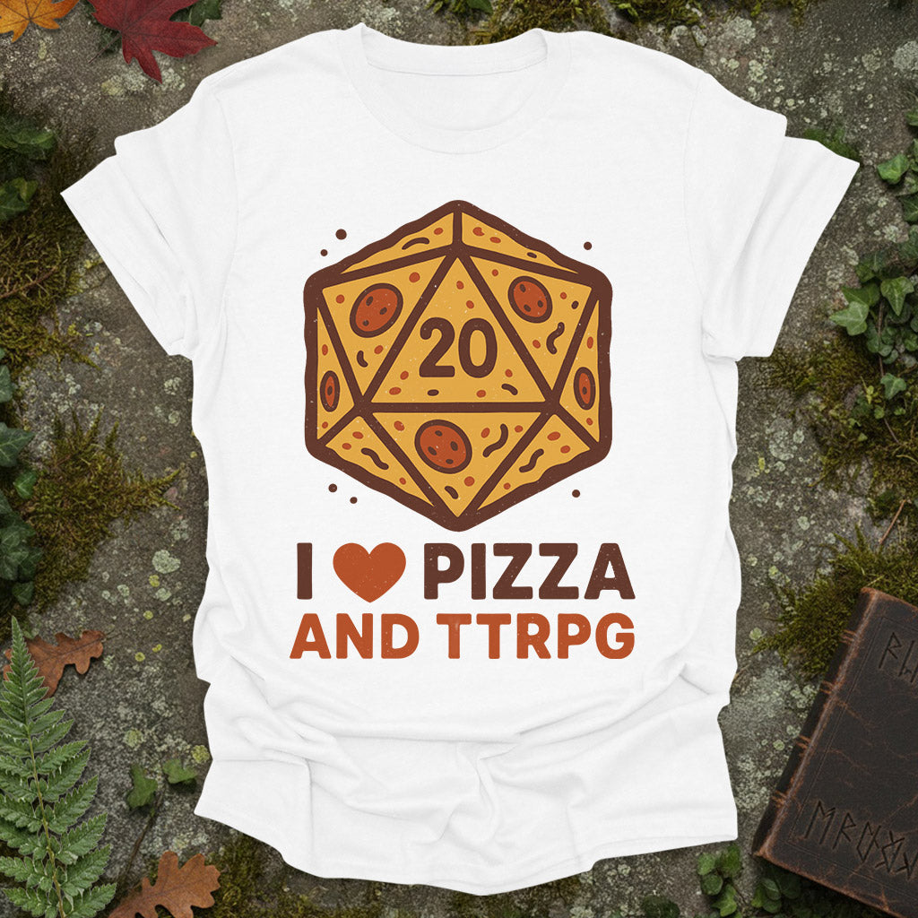 Love Pizza TTRPG T-Shirt