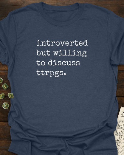 Introverted ttrpgs - T-Shirt
