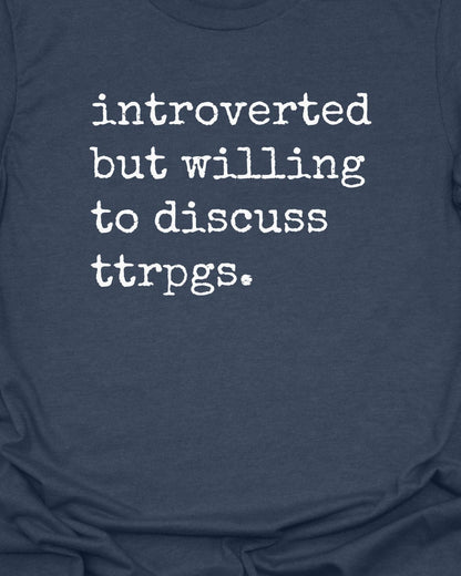 Introverted ttrpgs - T-Shirt
