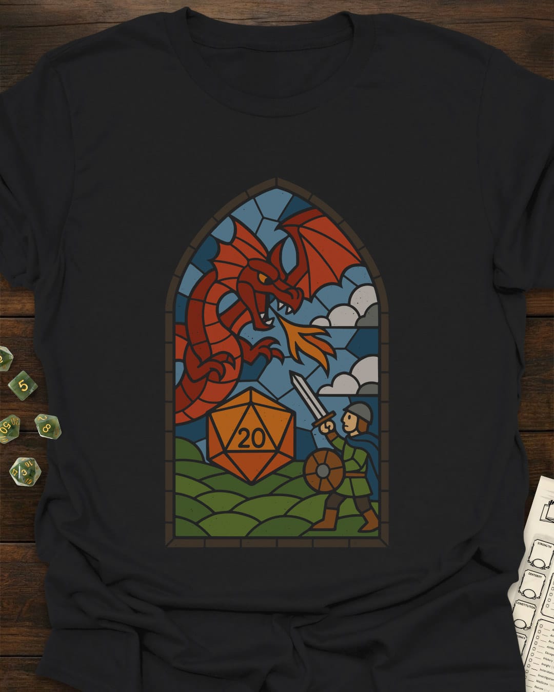 RPG Stained Glass T-Shirt