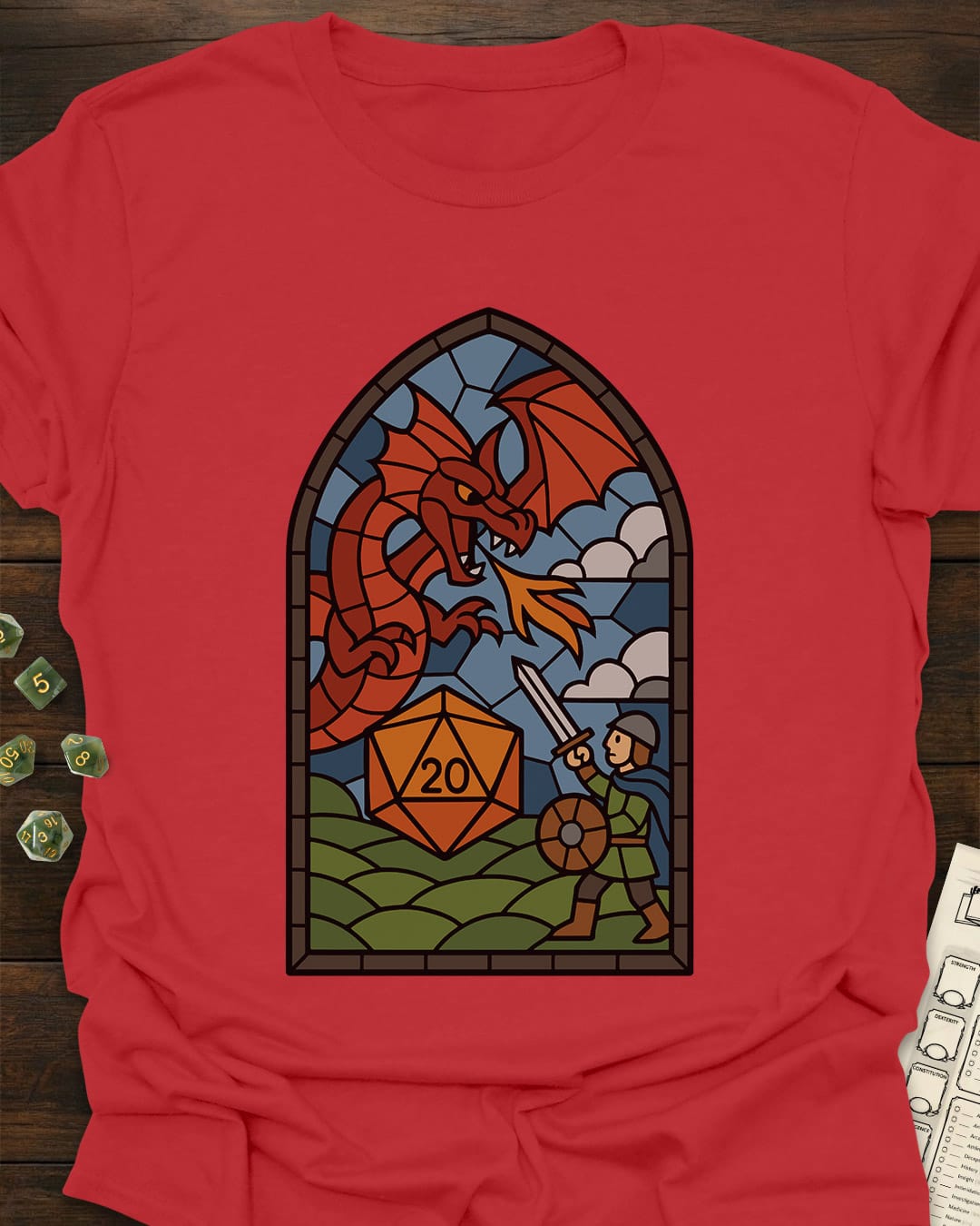 RPG Stained Glass T-Shirt