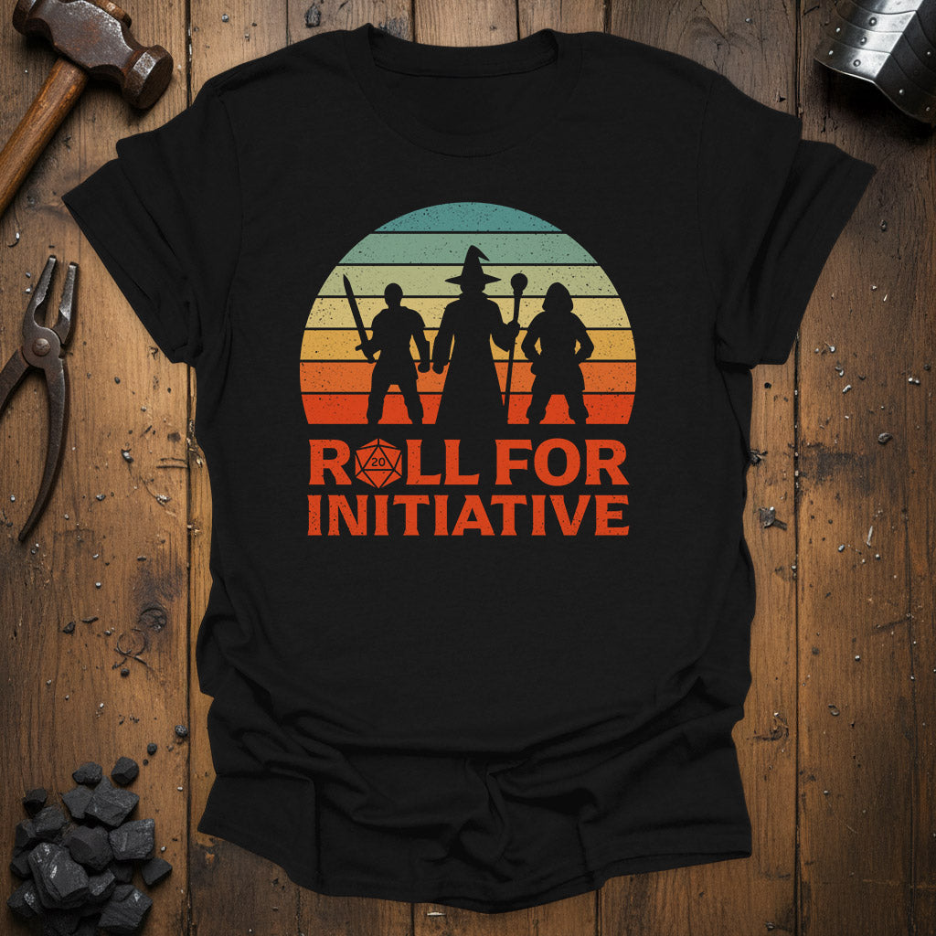 Roll for Initiative Retro - T-Shirt