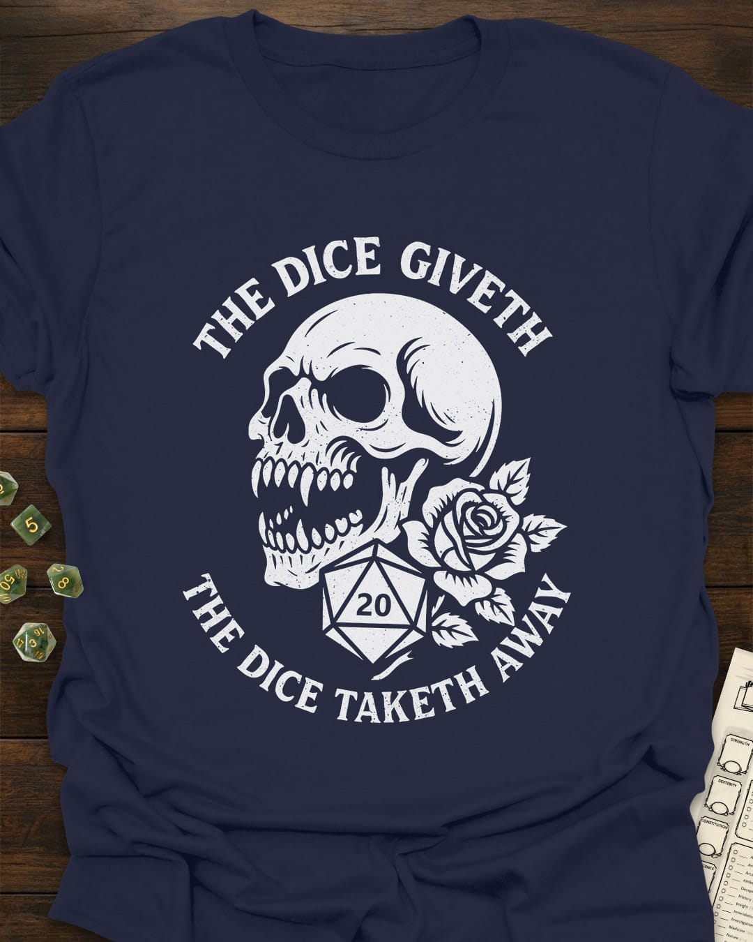 The Dice Giveth Skull - T-Shirt