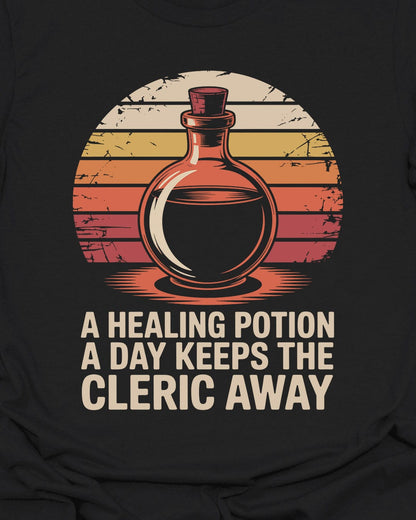 A Healing Potion A Day - RPG Retro Sunset Shirt