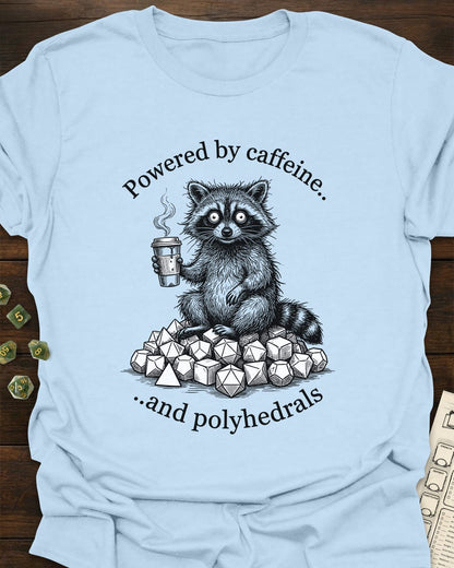 Caffeine and Polyhedrals T-Shirt