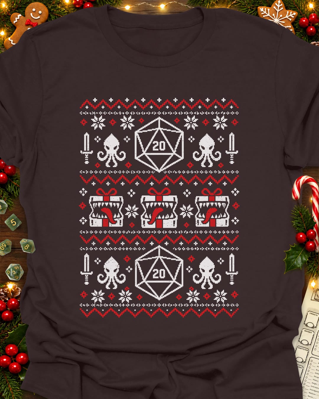Faux X-mas Knit T-Shirt