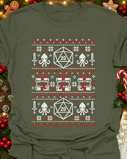 Faux X-mas Knit T-Shirt