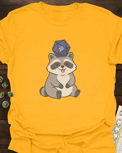 Cute Raccoon d20 T-Shirt