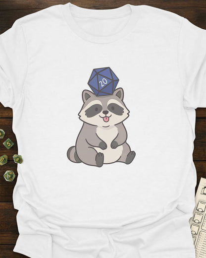 Cute Raccoon d20 T-Shirt