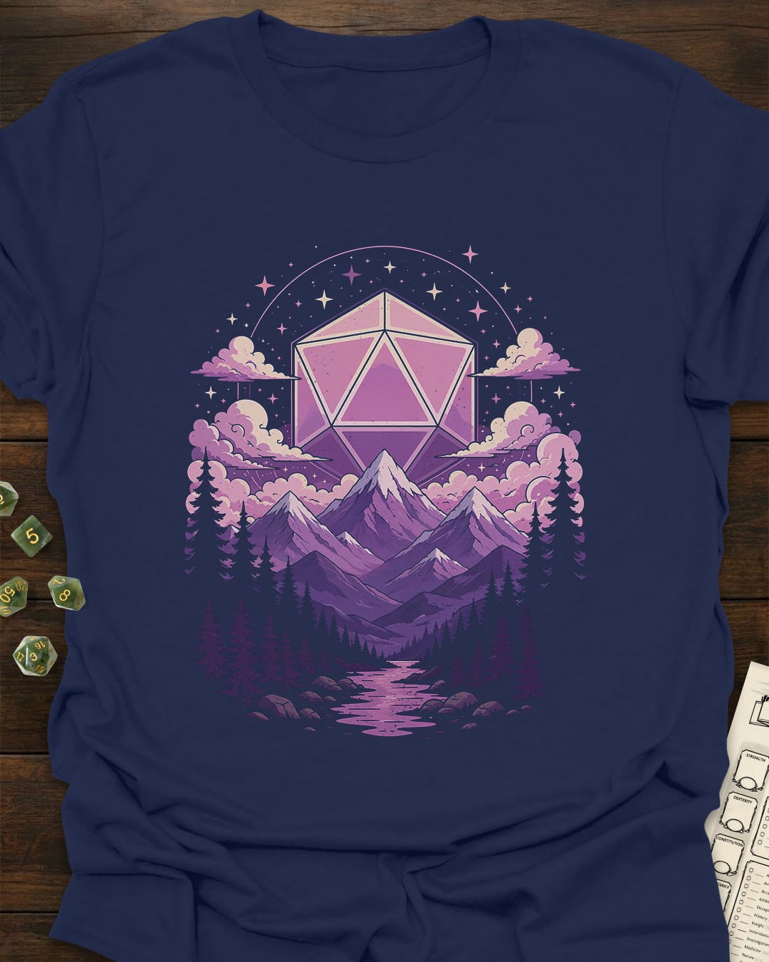D20 Mountain - T-Shirt