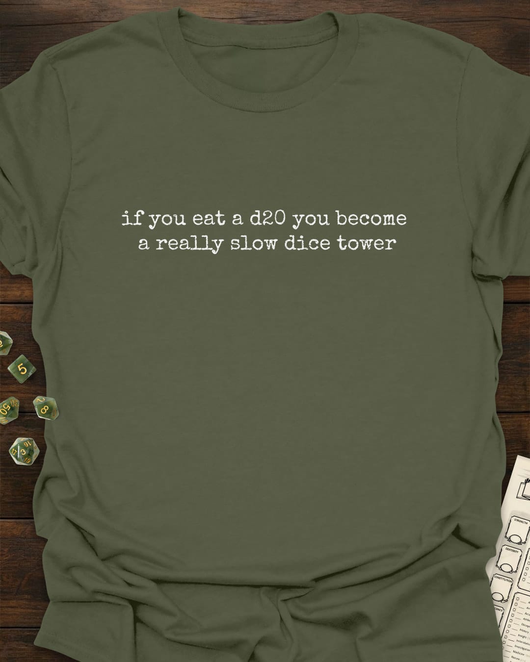 Slow Dice Tower T-Shirt