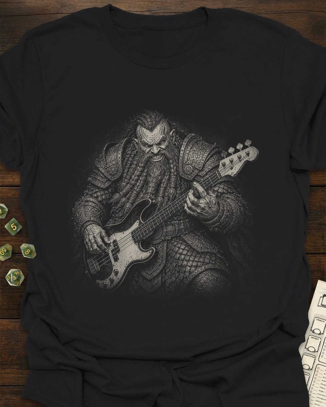 Dwarf Bass Guitar T-Shirt