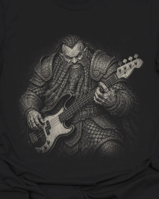 Dwarf Bass Guitar T-Shirt
