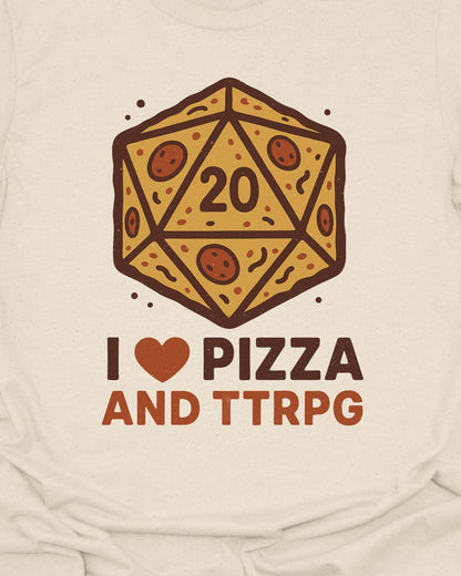 Love Pizza TTRPG T-Shirt