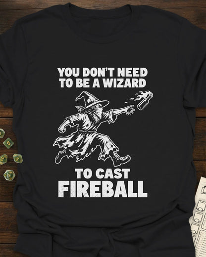 No Wizard Fireball T-Shirt