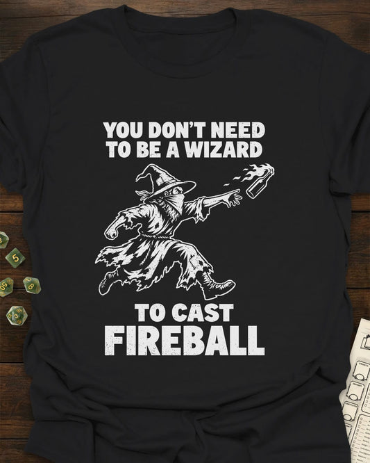 No Wizard Fireball T-Shirt