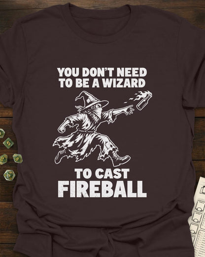 No Wizard Fireball T-Shirt