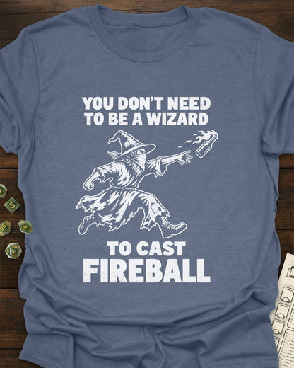 No Wizard Fireball T-Shirt