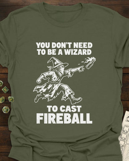 No Wizard Fireball T-Shirt