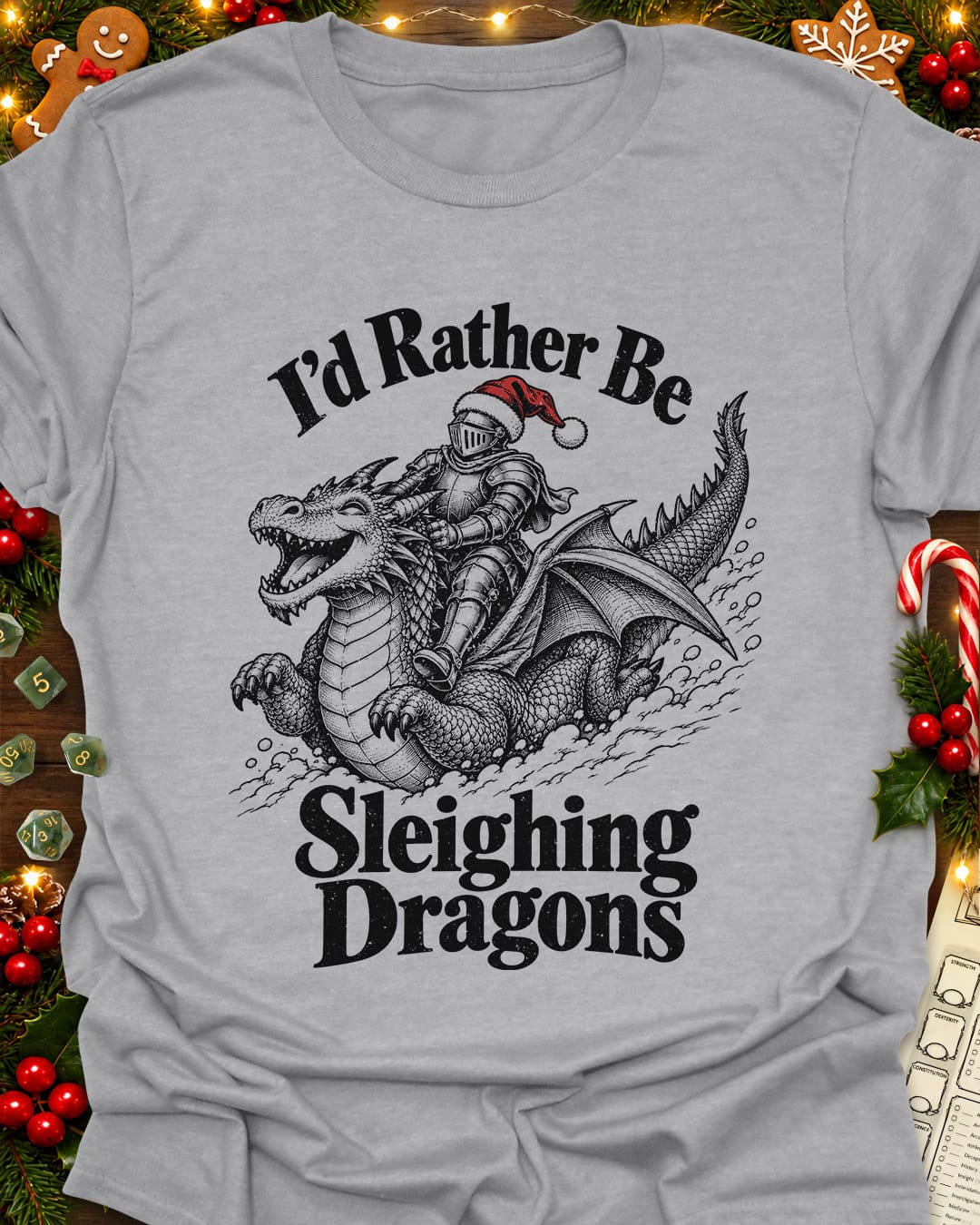Sleighing Dragons T-Shirt
