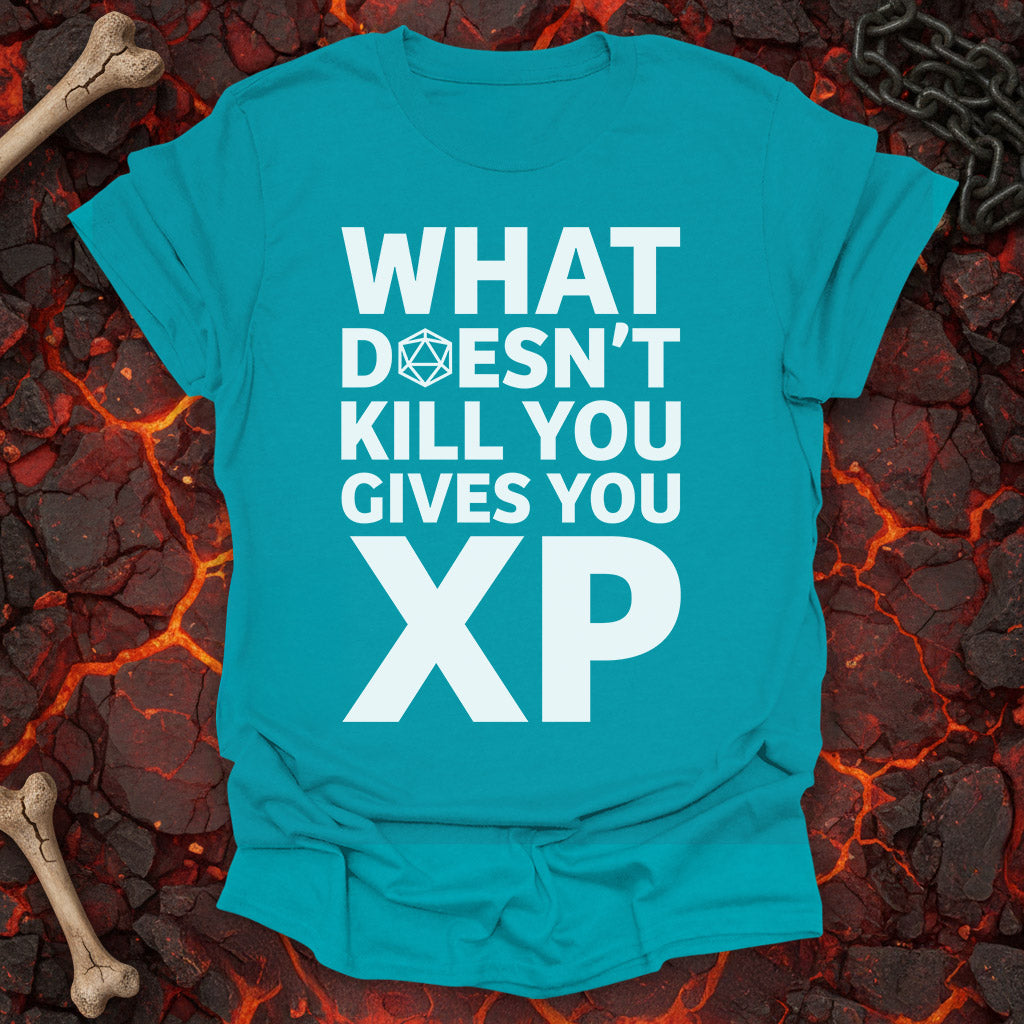 What doesn't kill you gives you XP  - T-Shirt