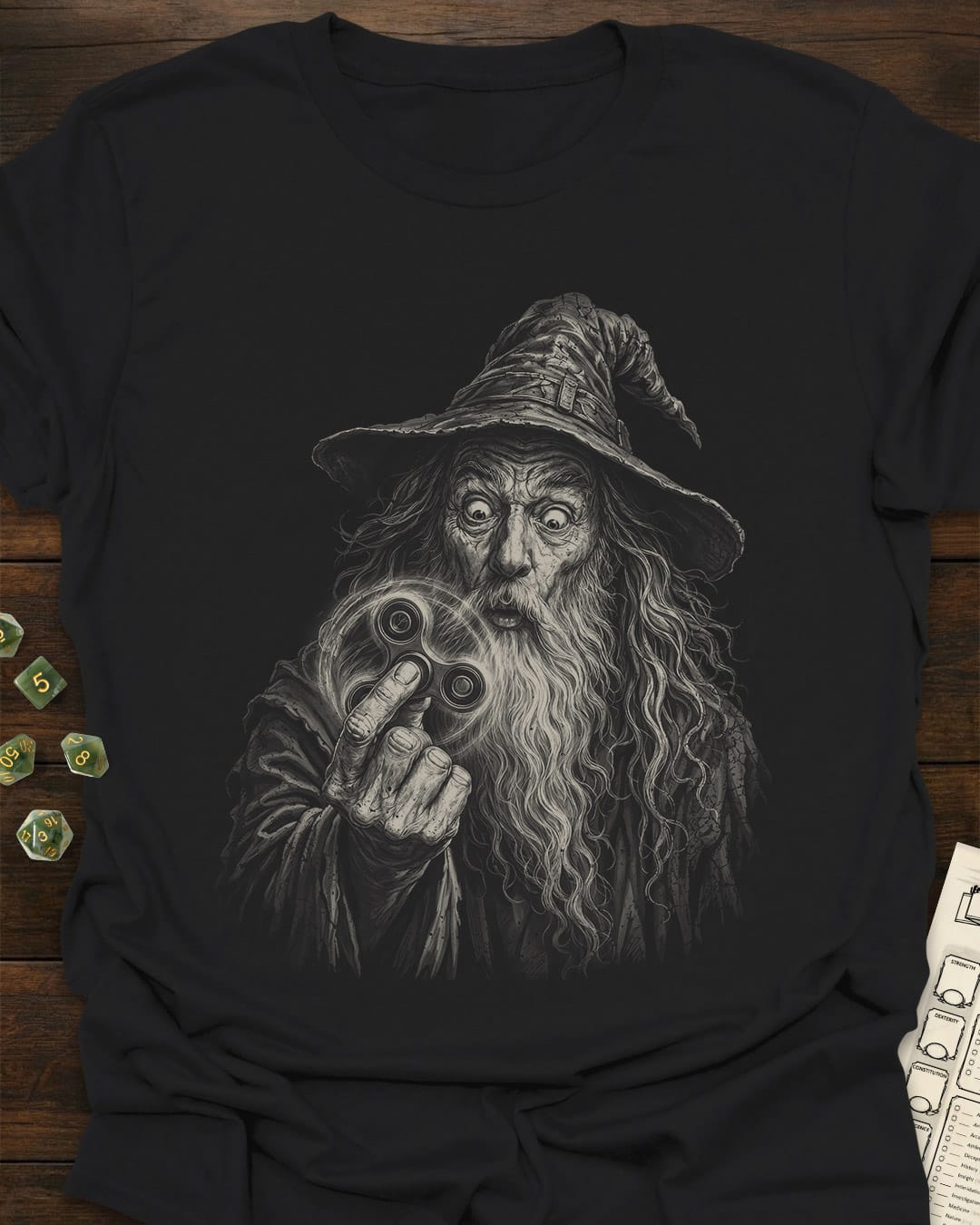 Wizard Fidget Spinner T-Shirt